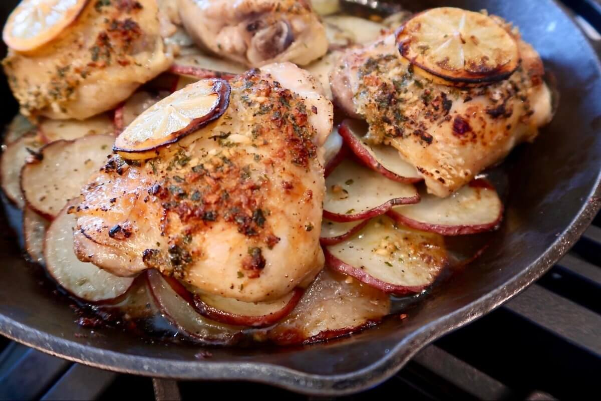 Herb Butter Chicken Thighs